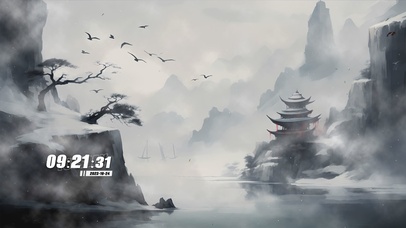 古风水墨画