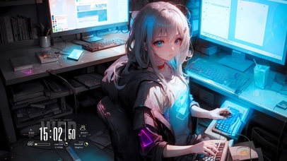 4k赛博朋克少女