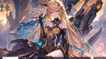 4k金发机甲美少女