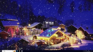 雪夜主题