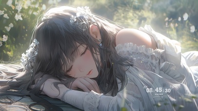 4K春季瞌睡少女