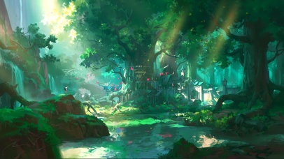 梦幻阳光森林树海