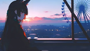 星见雅-夕阳下的少女