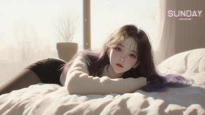 她的笑容犹如冬日阳光，温暖明亮