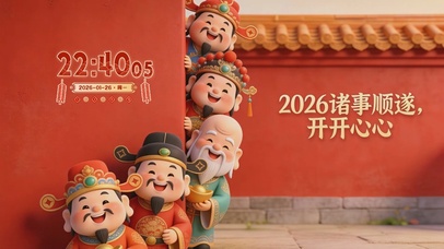 萌萌财神开开心心