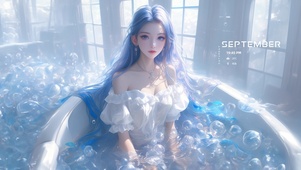 浴缸少女