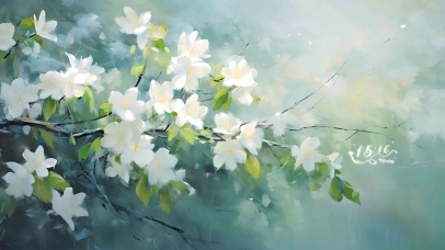 白色落花（花语）