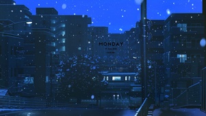 城市的雪夜