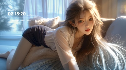 慵懒治愈风少女