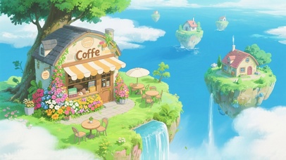 空中小岛咖啡店