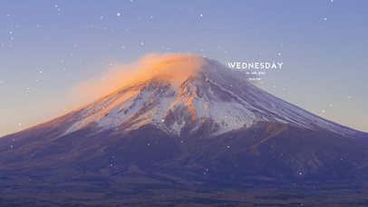 唯美治愈夕阳富士山