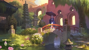 小河上的少女