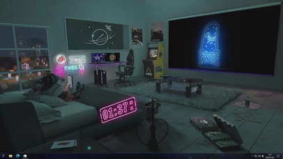 赛博朋克房间主题