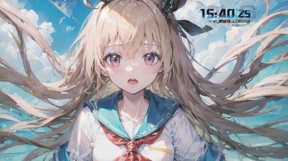 可爱海边jk少女