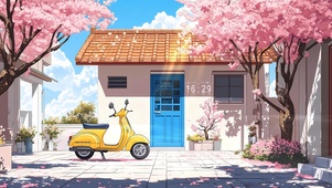 阳光樱花小院