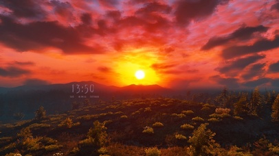 落日晚霞的风景