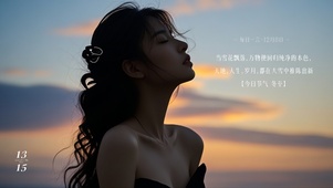 落日侧影
