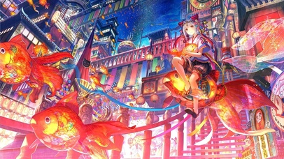 金鱼少女贺元旦