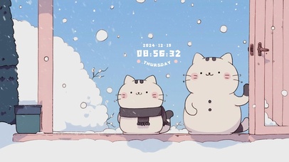 雪中猫咪