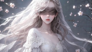 樱花蒙眼女孩