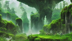护眼雨天青山