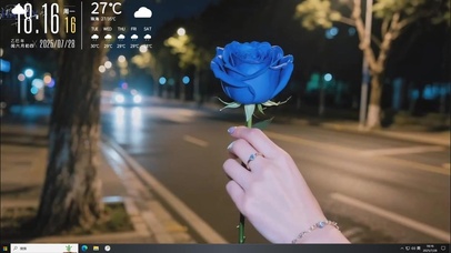 蓝色玫瑰送给你