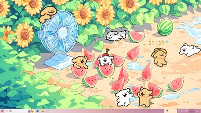 治愈西瓜沙滩狗狗