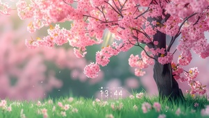 小清新唯美樱花树