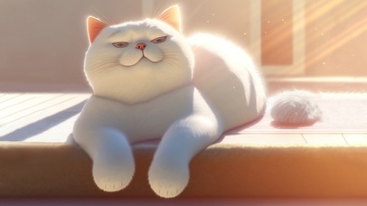 4K午后阳光慵懒可爱猫咪