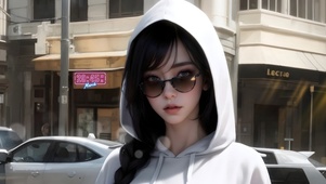 酷酷的美少女
