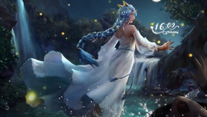 唯美夜晚狼女