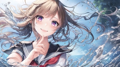 【横屏动态】水系少女