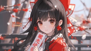 4K可爱古风萝莉贺新春
