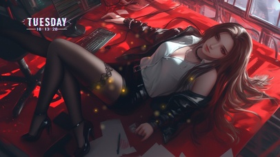 眼神湖水般宁静，闪烁着智慧光芒