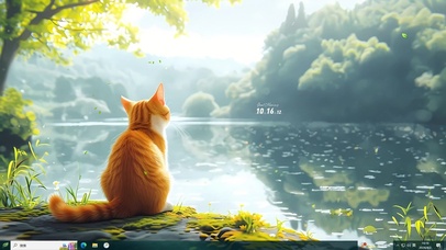 4K可爱春天猫咪主题