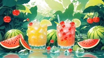 4k夏日西瓜田园