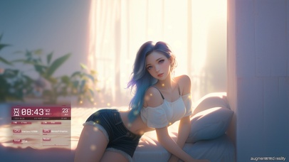 发丝如同金色丝带，闪烁着光芒