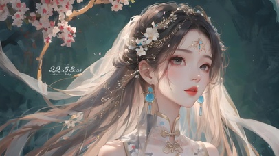 4K唯美古风花嫁女神