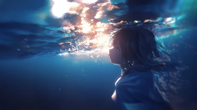 唯美水下女孩