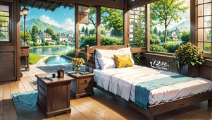 4K夏天舒适小屋