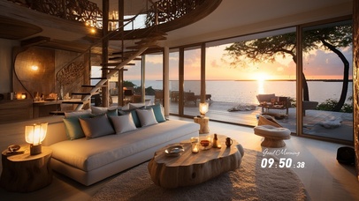 温馨的海景房间