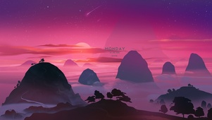 日落西山