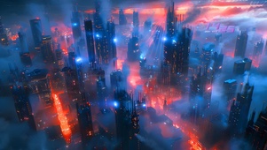 摩登赛博都市