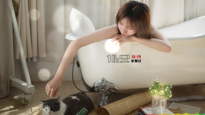 喜欢猫咪的初恋女孩