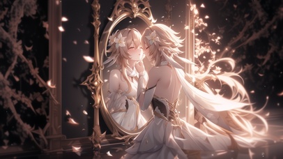 雪墨壁纸丨荧丨镜中人丨