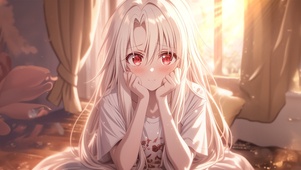 房间白发少女