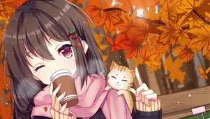 枫叶少女猫猫咖啡