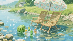 夏日小溪