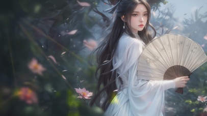 4K国风古韵气质美女