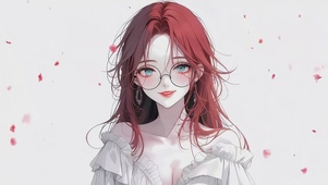 红色头发的少女